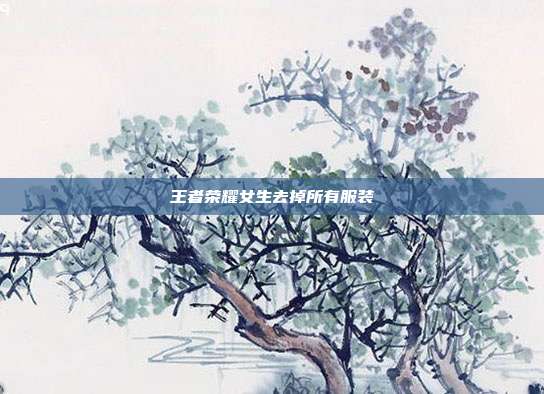 王者荣耀女生去掉所有服装