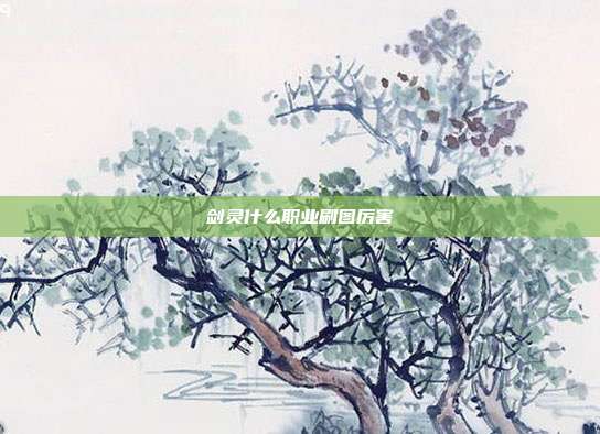 剑灵什么职业刷图厉害