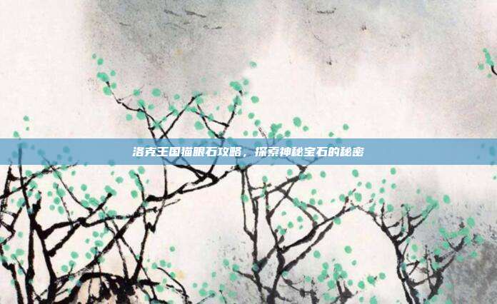 洛克王国猫眼石攻略,探索神秘宝石的秘密
