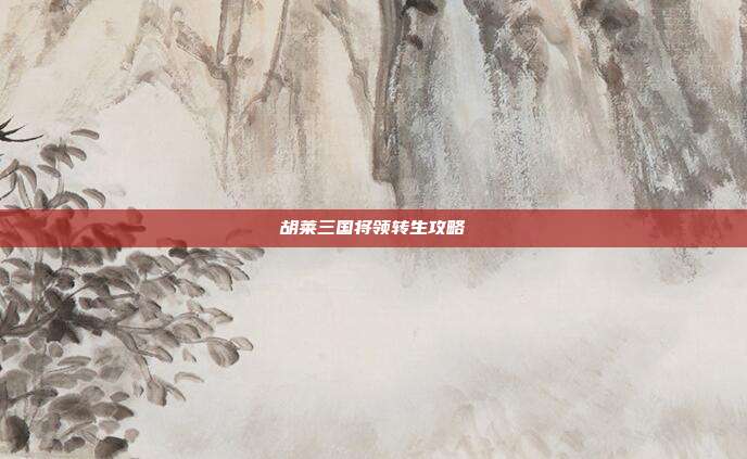 胡莱三国将领转生攻略