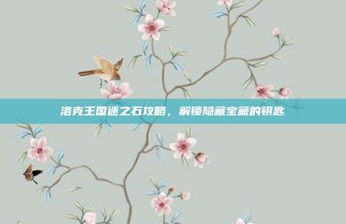 洛克王国迷之石攻略,解锁隐藏宝藏的钥匙