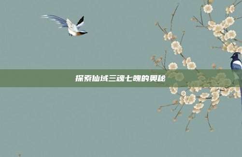 探索仙域三魂七魄的奥秘