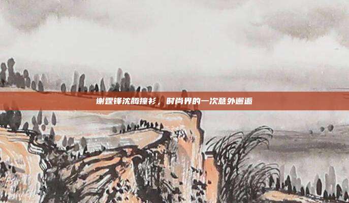 谢霆锋沈腾撞衫,时尚界的一次意外邂逅