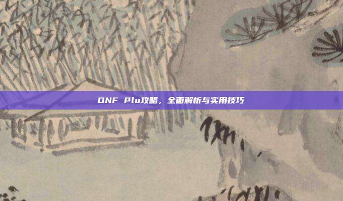 DNF Plu攻略,全面解析与实用技巧