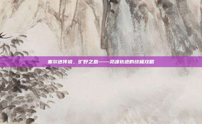塞尔达传说,旷野之息——灵魂轨迹的终极攻略