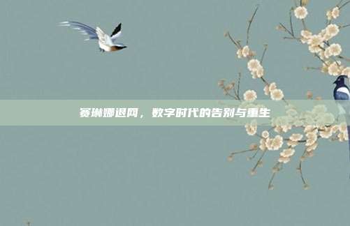 赛琳娜退网,数字时代的告别与重生