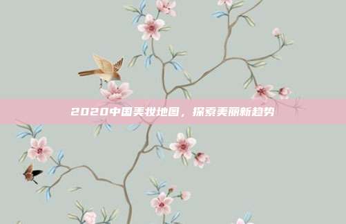 2020中国美妆地图,探索美丽新趋势