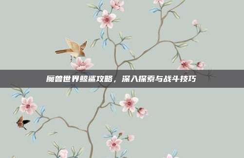 魔兽世界鲸鲨攻略,深入探索与战斗技巧