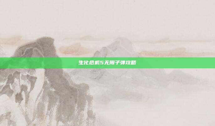 生化危机5无限子弹攻略