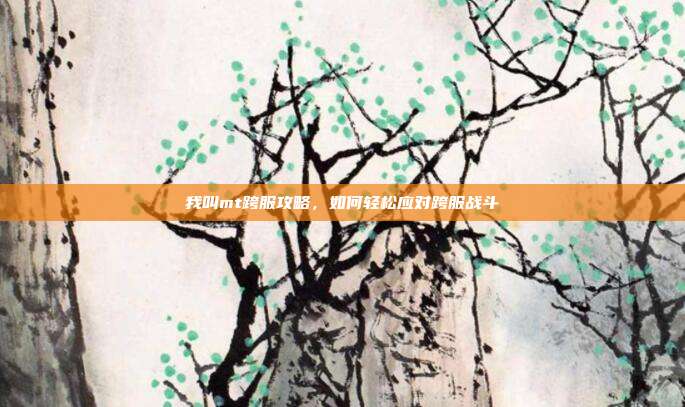 我叫mt跨服攻略,如何轻松应对跨服战斗