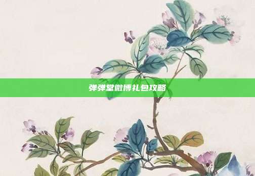 弹弹堂微博礼包攻略