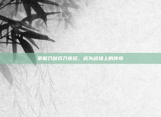 掌握刀剑双刀连招,成为战场上的传奇