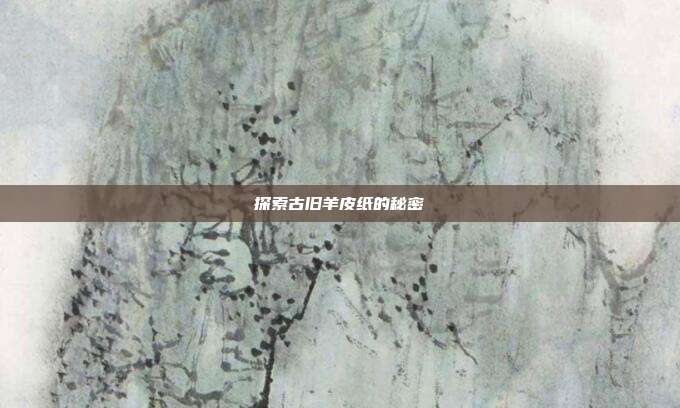探索古旧羊皮纸的秘密