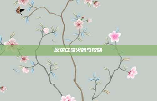 摩尔庄园火烈鸟攻略