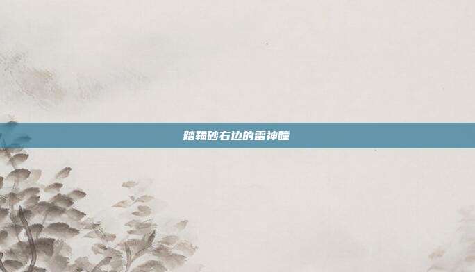 踏鞴砂右边的雷神瞳