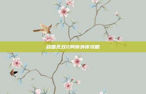 战国无双2阿市外传攻略