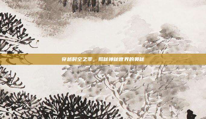 穿越时空之零,揭秘神秘世界的奥秘