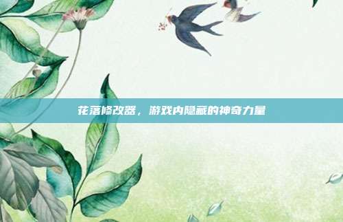 花落修改器,游戏内隐藏的神奇力量