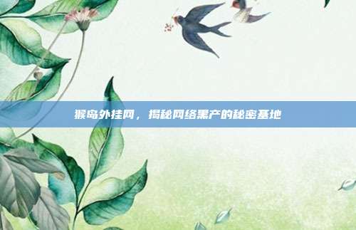猴岛外挂网,揭秘网络黑产的秘密基地