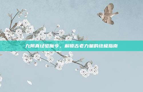九阴真经驱魔令，解锁古老力量的终极指南