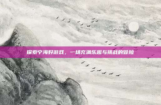 探索宁海好游戏,一场充满乐趣与挑战的冒险
