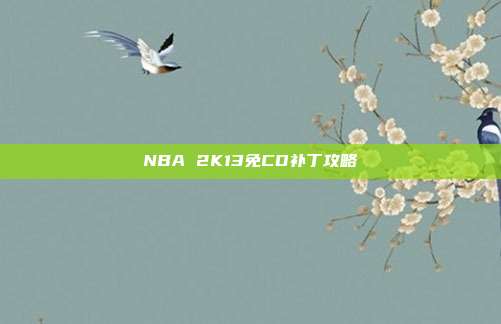 NBA 2K13免CD补丁攻略