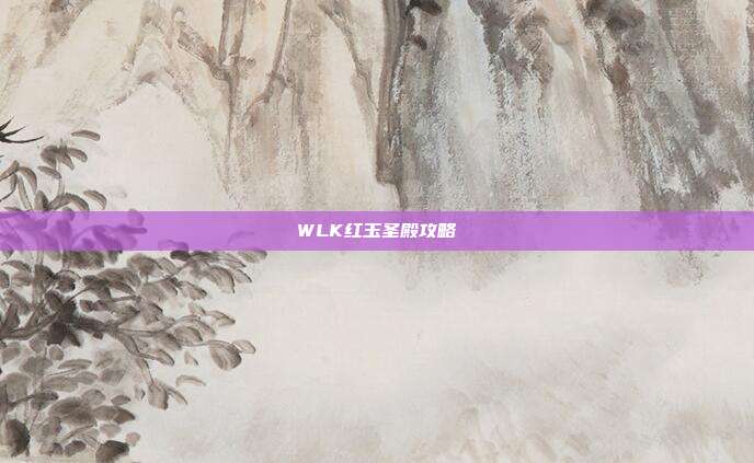 WLK红玉圣殿攻略