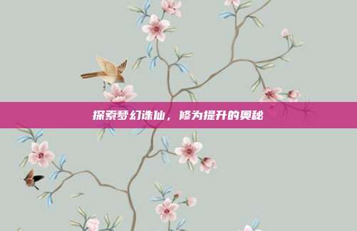 探索梦幻诛仙,修为提升的奥秘
