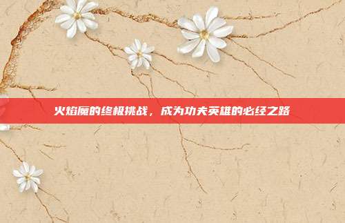 火焰魔的终极挑战,成为功夫英雄的必经之路