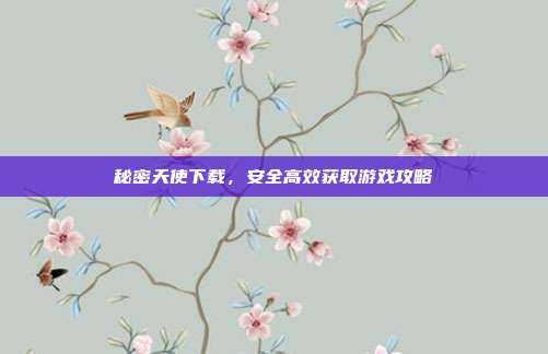 秘密天使下载,安全高效获取游戏攻略