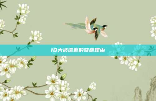 10大被遣返的奇葩理由