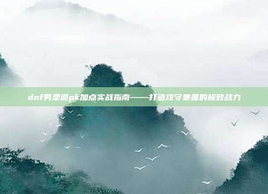 dnf男柔道pk加点实战指南——打造攻守兼备的极致战力