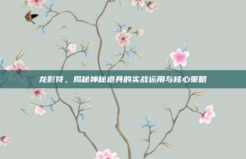 龙影符,揭秘神秘道具的实战运用与核心策略