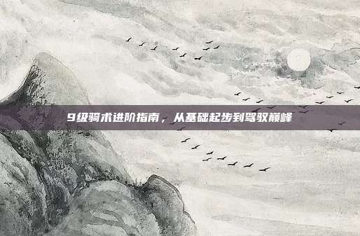9级骑术进阶指南,从基础起步到驾驭巅峰