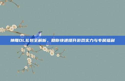 神雕OL礼包全解析，助你快速提升游戏实力与专属福利