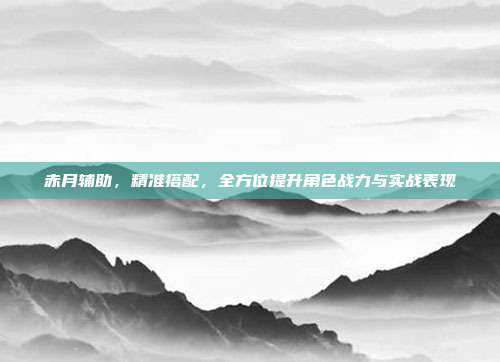 赤月辅助,精准搭配,全方位提升角色战力与实战表现