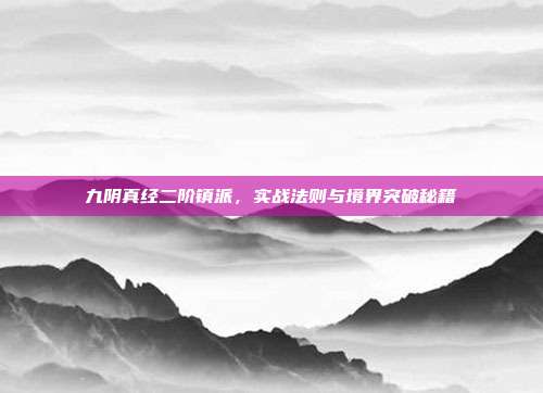 九阴真经二阶镇派,实战法则与境界突破秘籍