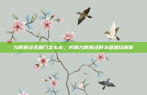 九阴真经无根门怎么去,突破九阴真经的关键路径解析
