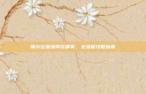 摩尔庄园渔网在哪买,全流程攻略指南