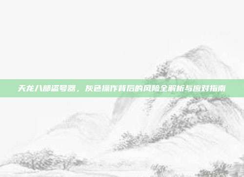 天龙八部盗号器,灰色操作背后的风险全解析与应对指南