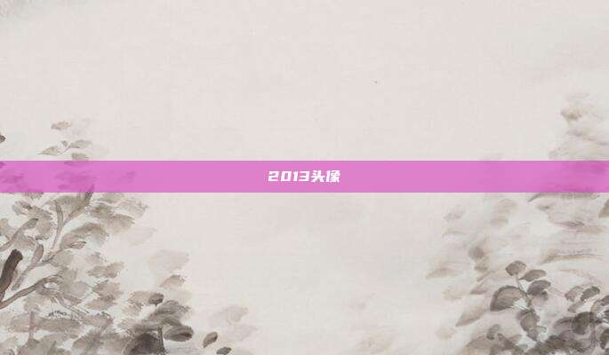 2013头像