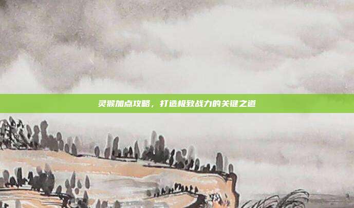 灵猴加点攻略,打造极致战力的关键之道