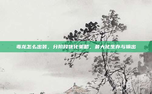 毒龙怎么出装,分阶段优化策略,最大化生存与输出