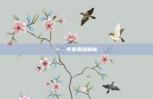 一、车型基础解析