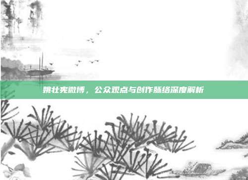姚壮宪微博,公众观点与创作脉络深度解析