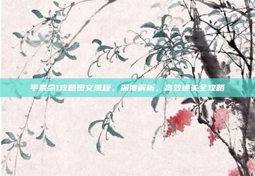 半条命1攻略图文流程，深度解析，高效通关全攻略