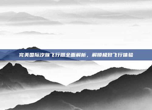 完美国际汐族飞行器全面解析,解锁极致飞行体验
