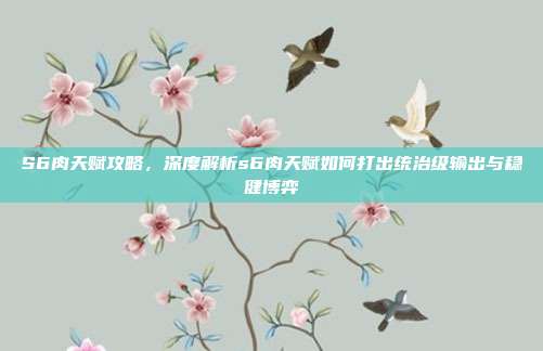 S6肉天赋攻略,深度解析s6肉天赋如何打出统治级输出与稳健博弈