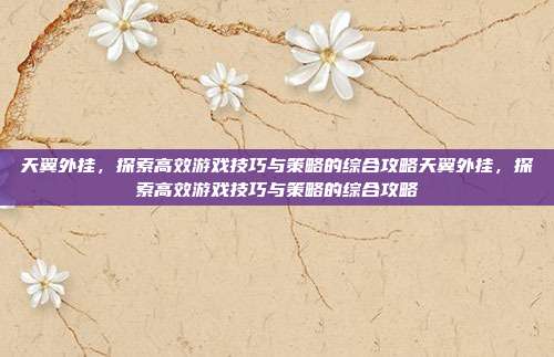 天翼外挂,探索高效游戏技巧与策略的综合攻略天翼外挂,探索高效游戏技巧与策略的综合攻略