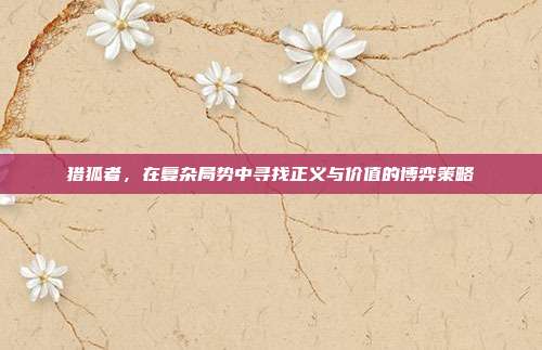 猎狐者,在复杂局势中寻找正义与价值的博弈策略